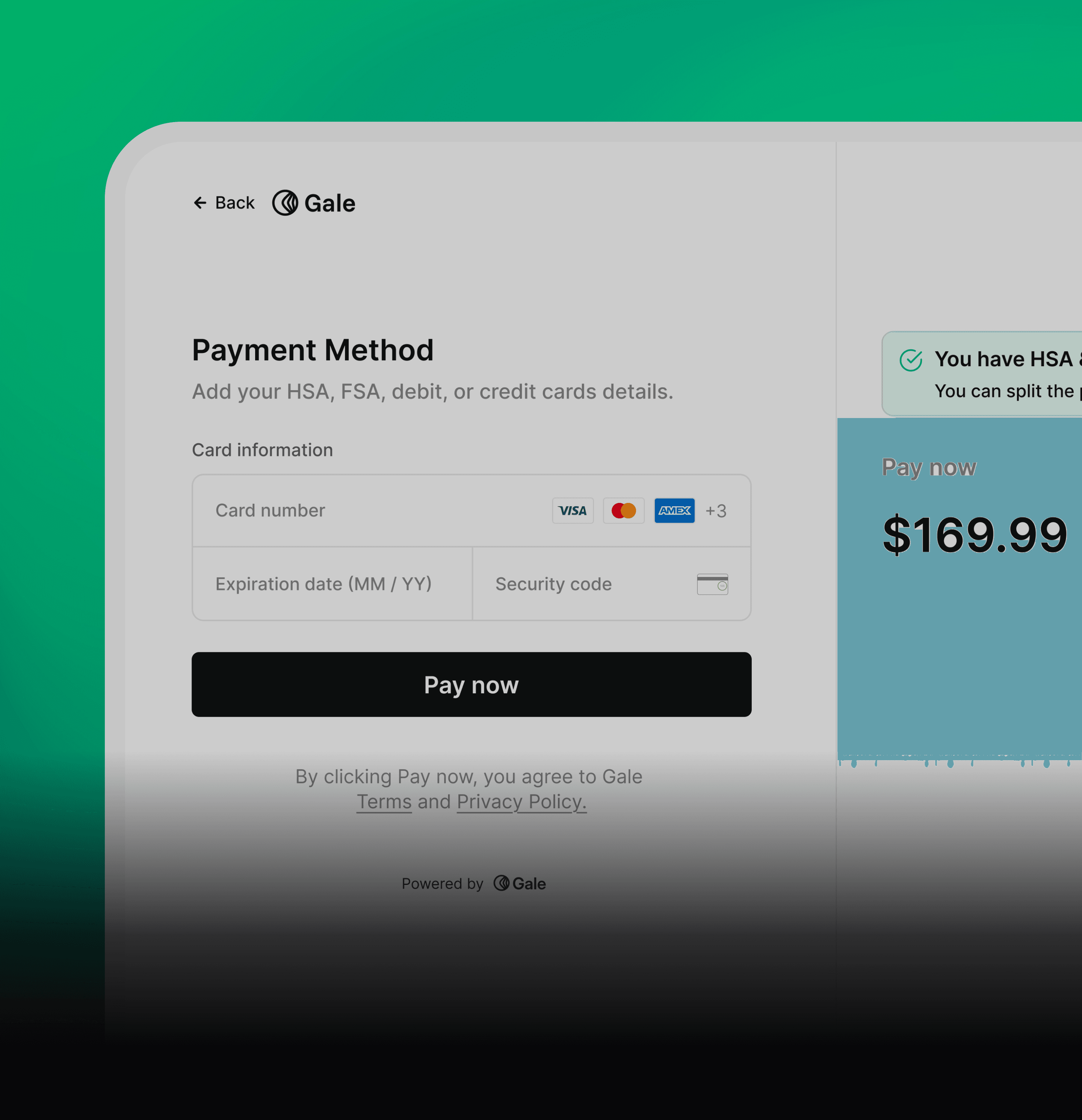 Gale login illustration dark